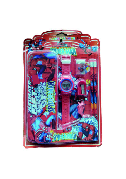 SPIDERMAN STATIONERY SET - 7 ITEMS